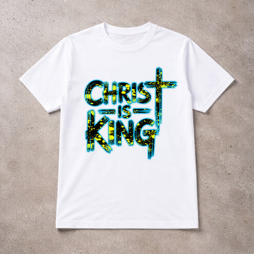 Christ is King - Neon Paint Splatter