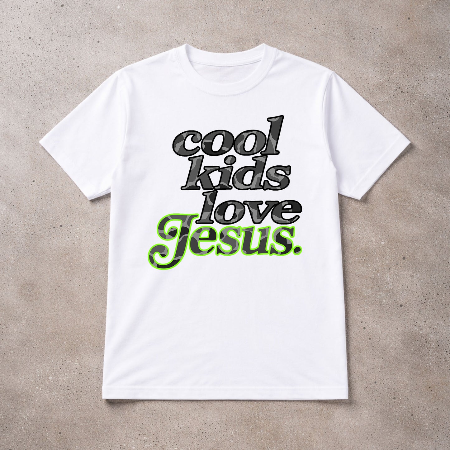 Cool Kids Love Jesus - Black Camo