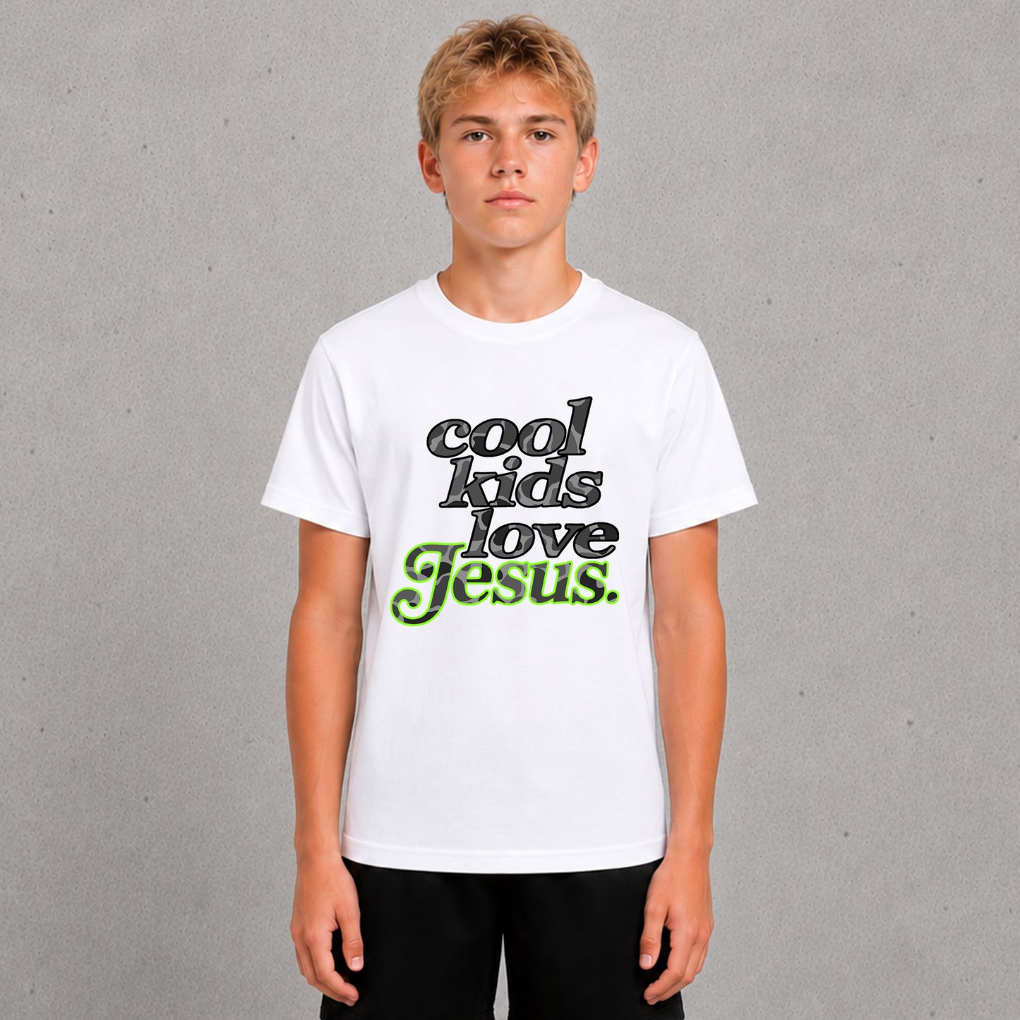 Cool Kids Love Jesus - Black Camo