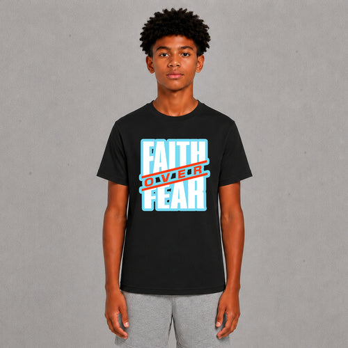 Faith Over Fear - Light Blue