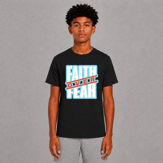 Faith Over Fear - Light Blue