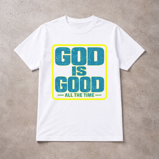 God Is Good - Yellow & Teal