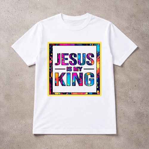 Jesus Is My King - Paint Splatter