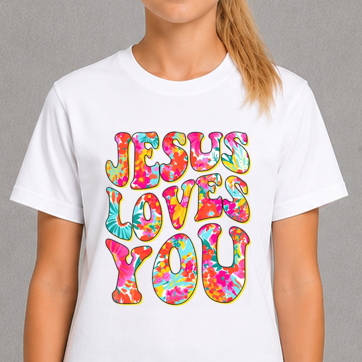 Jesus Loves You - Floral
