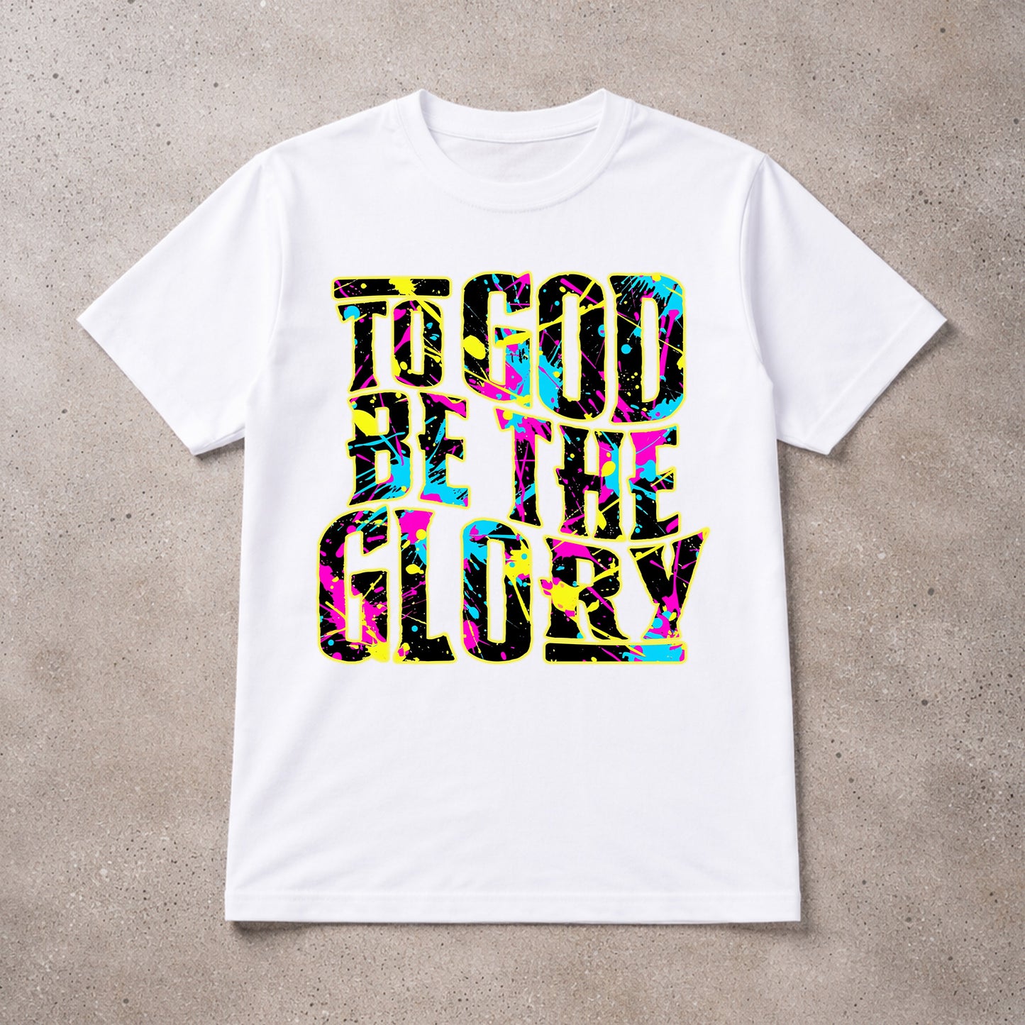 To God Be The Glory - Neon