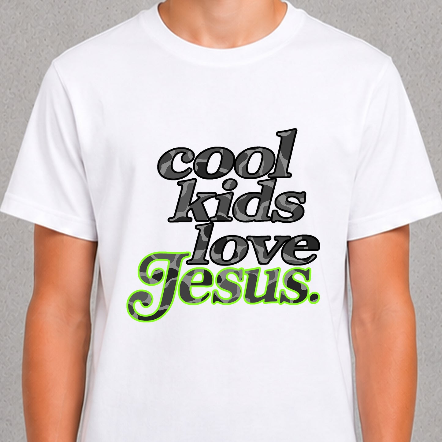 Cool Kids Love Jesus - Black Camo