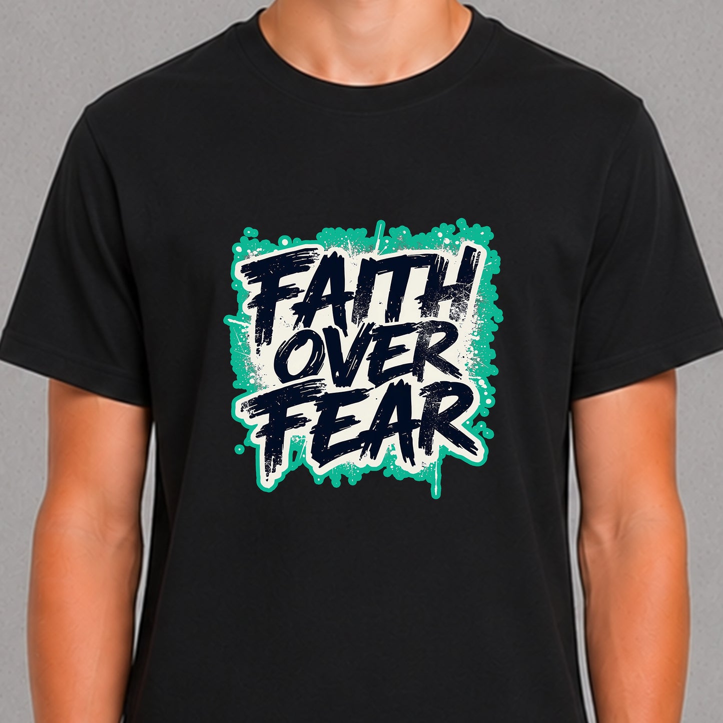 Faith Over Fear - Teal